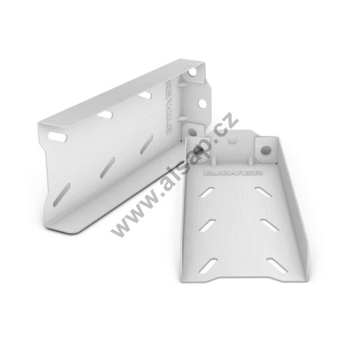 Horizontal toolbox brackets, from 340 - 520 mm, stainless steel