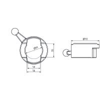 Outer guide matrix of interchangeable body beam lock for 38 mm (3)