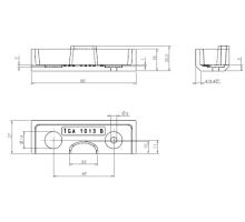 Counterpart of hook THIRIET 85x27x18 mm (1)