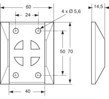 Podložka  pro protikus a aretaci T 180mm (1)
