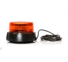 LED orange beacon, 1 mode, 12-24V, magnet, 3m cable (4)