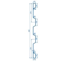Steel side panel HVTT 800/2 mm (2)