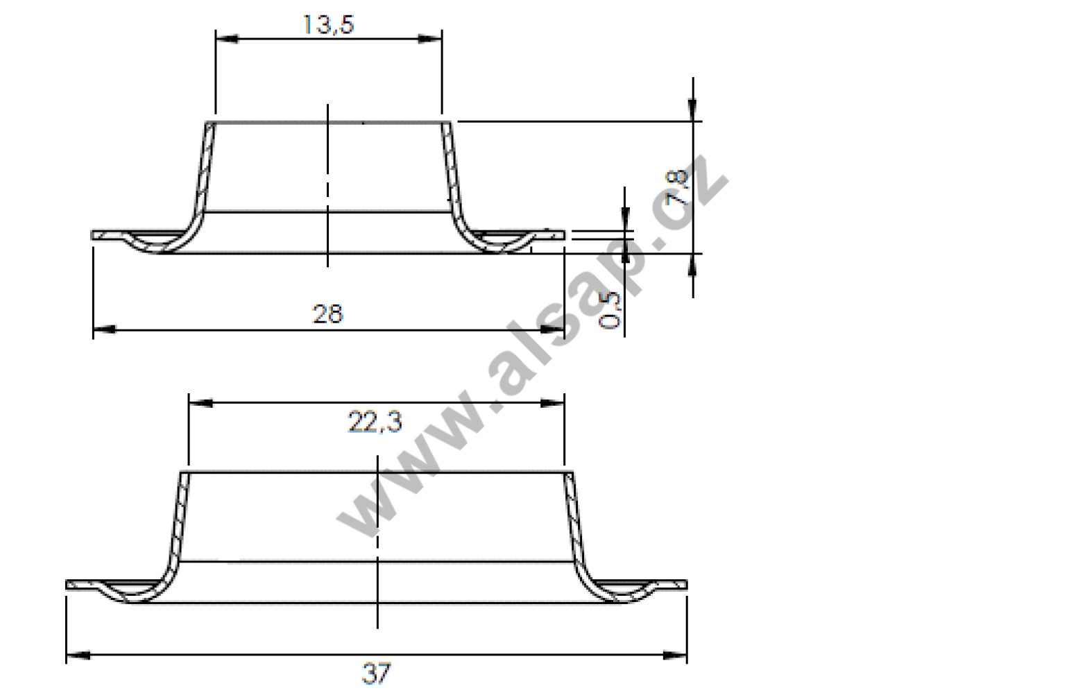 Alsap Ocko Plachty Ovalne Mosazne A 22 5 B 13 5 H 11 8 Mm