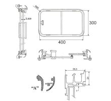 Sliding window 400x300mm (1)
