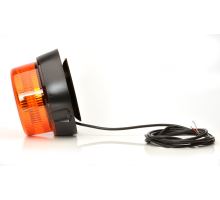 LED orange beacon, 1 mode, 12-24V, magnet, 3m cable (3)