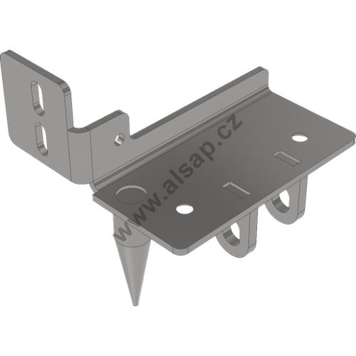 Mounting/connection kit CS12 + pillar CS12, front-left
