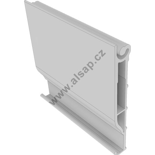 Middle dropside profile for step, 200 mm - (aluminium/anodised) (1)