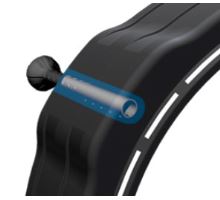 Blatník plastový WL, od 260 do 450 mm, Easy fit, o36mm, Bawer (2)