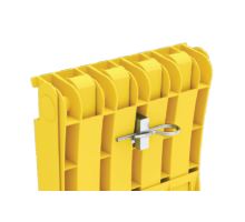 ORIGAMY E53 Folding Wheel Chock Holder, Al Anodized, for One Chock, LOKHEN (2)