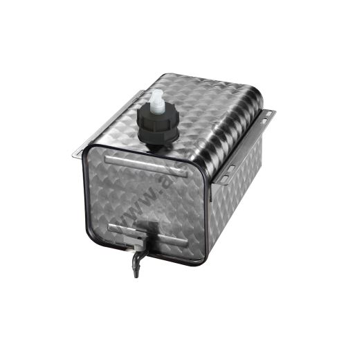Water canister - STAINLESS STEEL floral, with soap container, Bawer