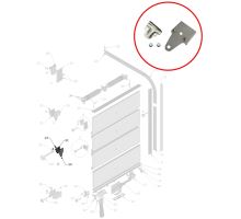 20, 21, 22 - Stainless steel complete hinge - driver side door CC, FIT roller blind 20, 21, 22 - Stainless steel complete hinge - driver side door CC, FIT roller blind