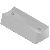 Threaded plate for hinge, 113x46mm, 2xM12x85mm, aluminium