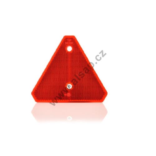 Red triangle reflector - rear, for screwing
