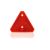 Odrazka trojúhelník červený - zadní, pro přišroubování
