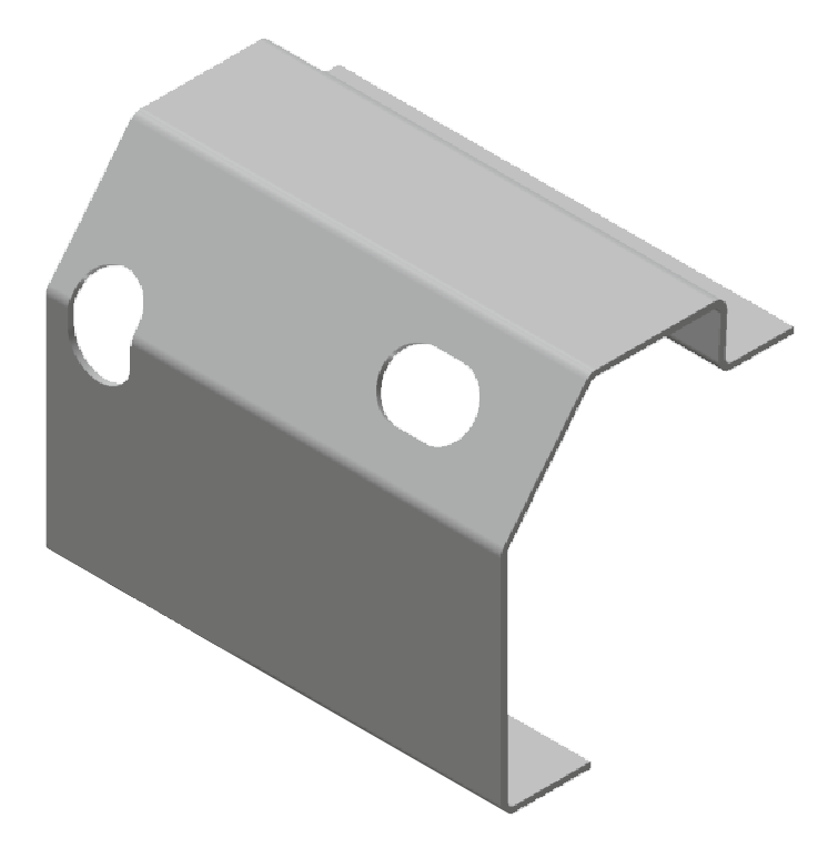 Profil obvodový qst 152 x 27 mm, s otvory, ocel 3 mm, 7500 mm