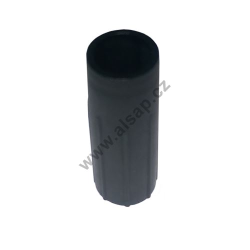 Plastic insert for door hinge, thermoplastic spare part, black