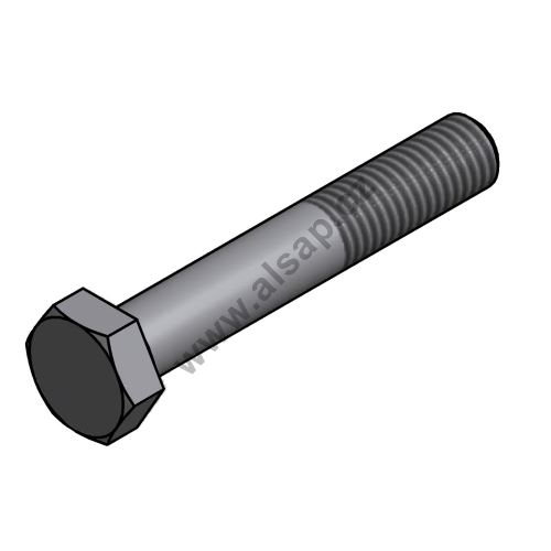 Hex head bolt M8 x 40 DIN931, galv/MKS