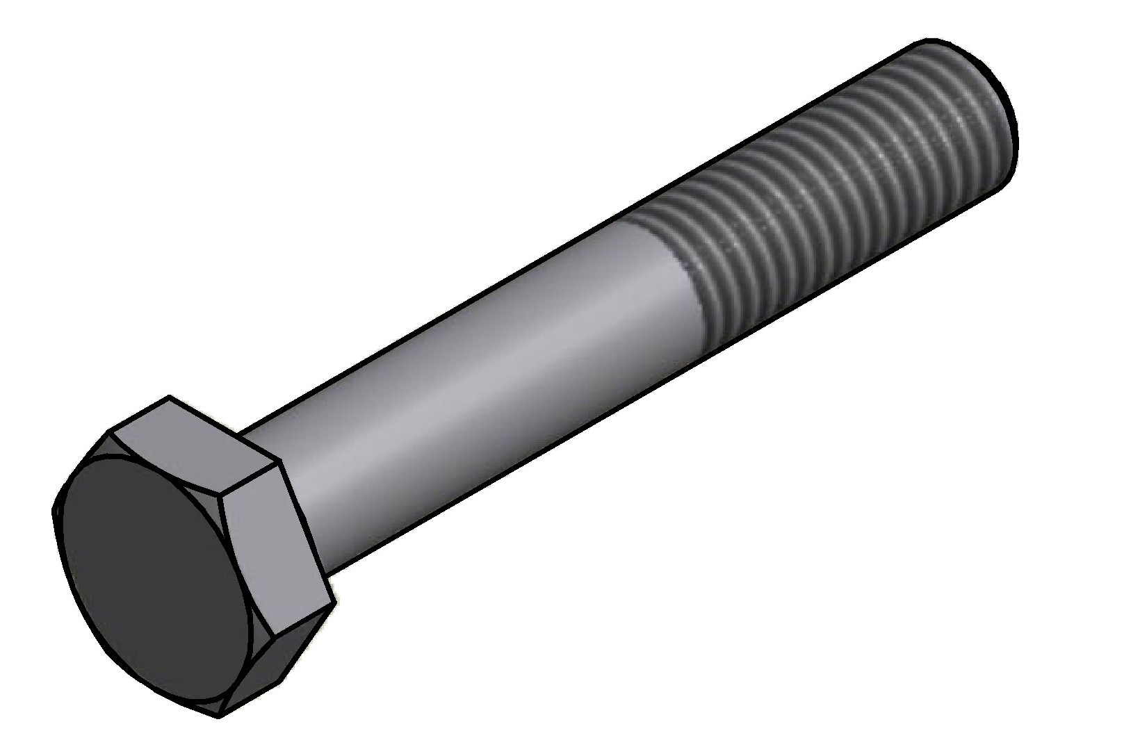 Šroub M12x140 DIN931. šestihran hl, 8.8 Delta MKS