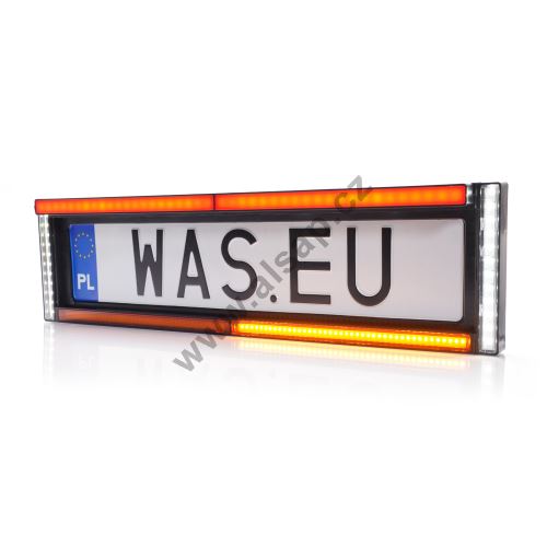 Rear combined LED license plate light, 584 x 163 x 31.5/58 mm, cable