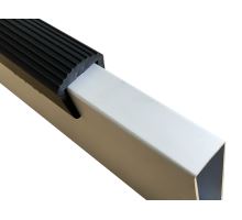 PVC edge/cover strip for tipper side 25/30mm, front bars, l=2.4m, soft PVC - black (2)