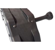 Plastic mudguard WL (white line), from 260 to 450 mm, inner hole o42 mm, Bawer (4)