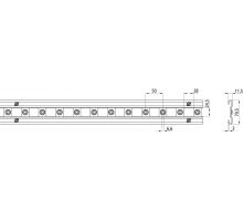 Upper guide rail brand steel for square opening 24.5 x 28 mm, for GSP (1)