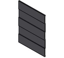 Kick protection profile I 140mm - thickness 2.0/3.0mm, aluminium