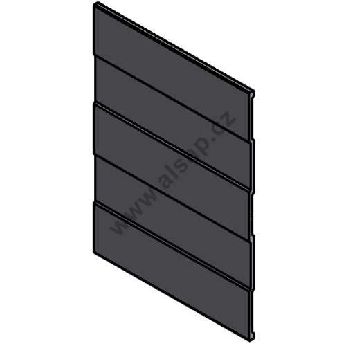 Kick protection profile I 140mm - thickness 2.0/3.0mm, aluminium
