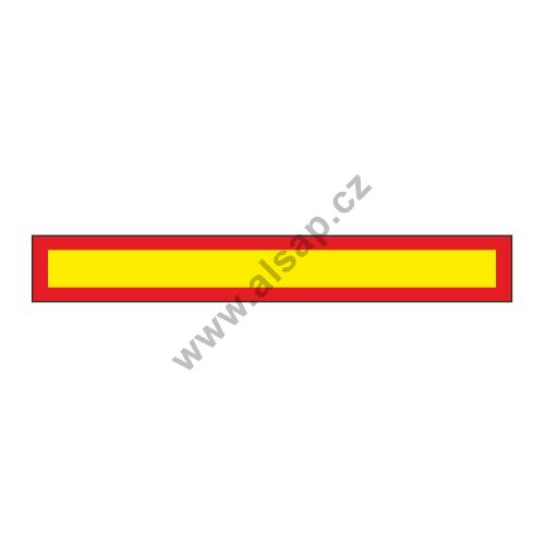 Rear reflective marking board - trailer large, 1130 x 196 x 1 mm, aluminium