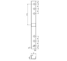Reinforcement U40x20x400 for CS12/CS5 rear posts L+R, Zn (1)
