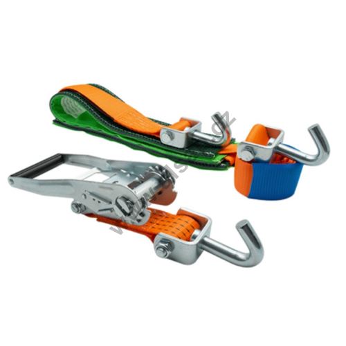 50 mm three-point strap for tow truck, length 3.16 m, two-piece, with swivel J-hook