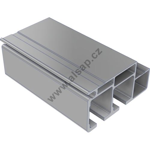Profil vodící FLAT A 58x112 mm pro pevnou střechu, l= 6200mm