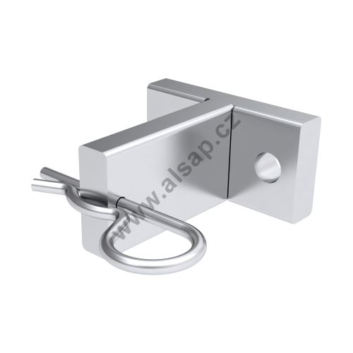 ORIGAMY E53 Folding Wheel Chock Holder, Al Anodized, for One Chock, LOKHEN (1)