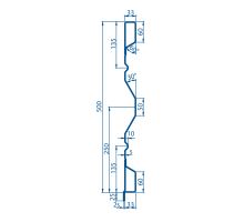 Steel side panel HVAK 500/2 mm (2)