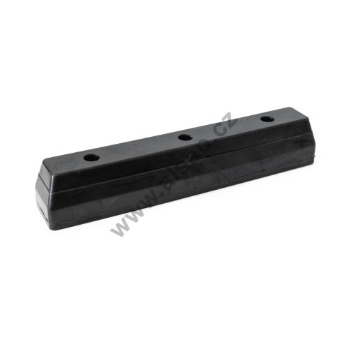 Rubber bumper 375 x 65 x 70 mm, for 3 x M12 (2)