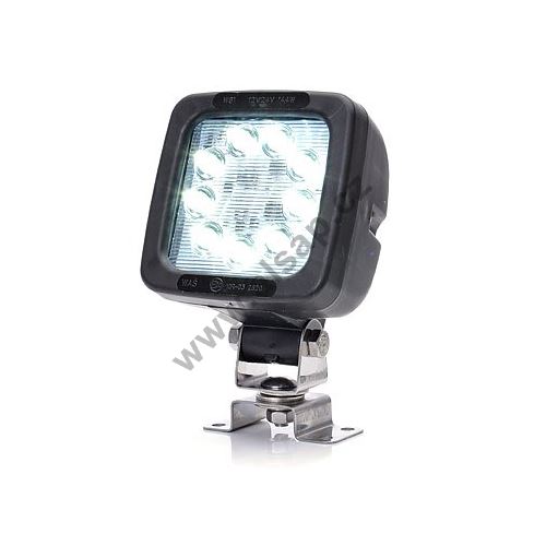 Work light 9 LED 1350 lm Osram / 14.4W, W81 black with bracket, 104 x 104 mm, 8m cable (502)